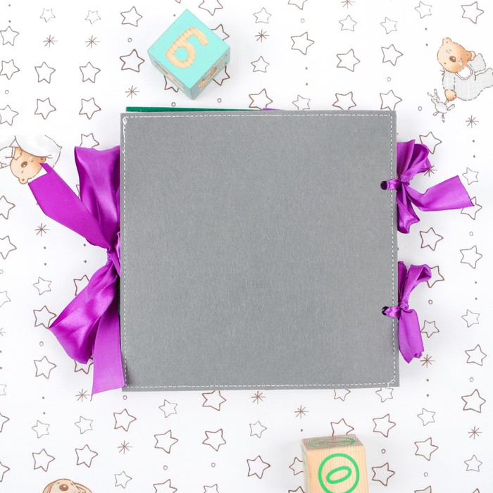 Развивающая книжка из фетра "Весёлый счет", 4 листа, 19 х 19 см