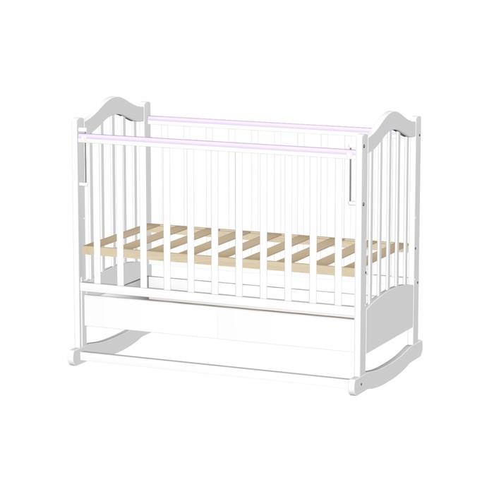 Кровать детская "Лана 1", белая