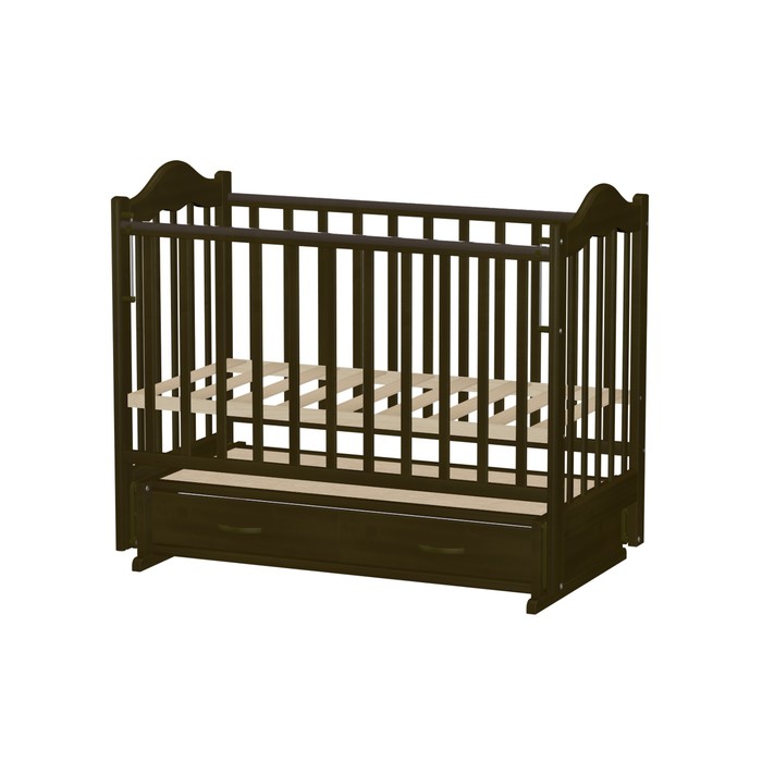 Кровать детская "Кира 4", тёмный орех