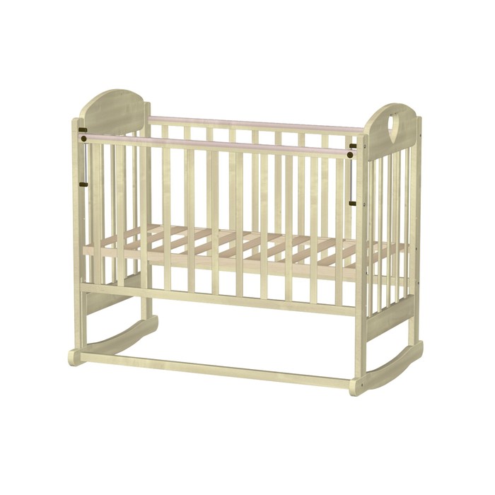 Кровать детская "Иришка 6" с сердцем, мёд