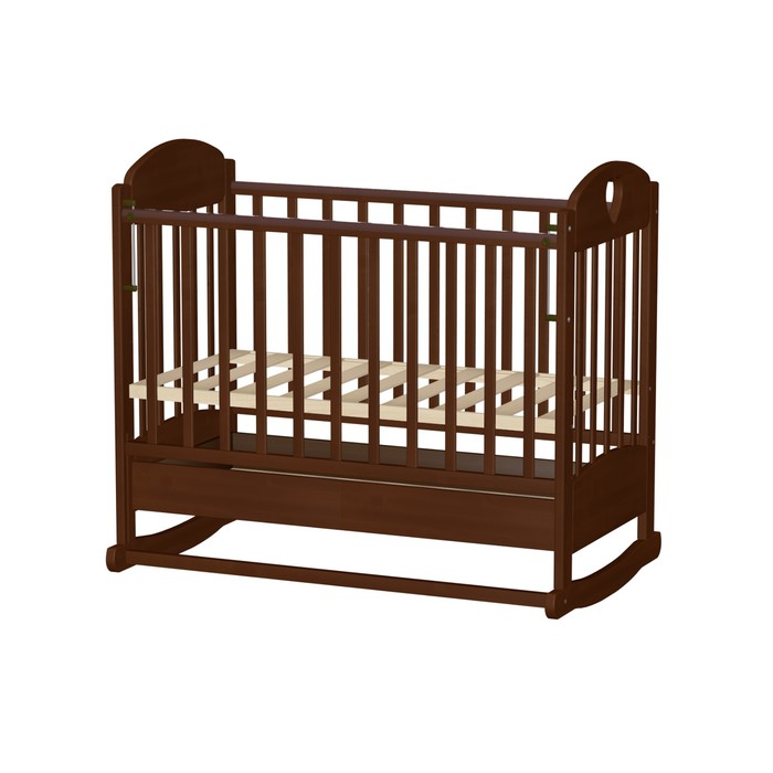 Кровать детская "Иришка 2" с сердцем, вишня