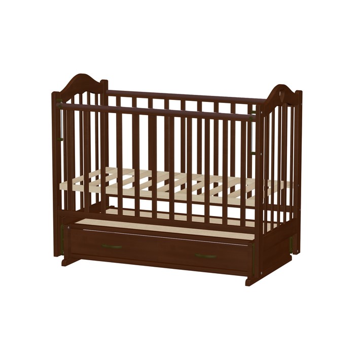 Кровать детская "Лана 3" с сердцем, вишня