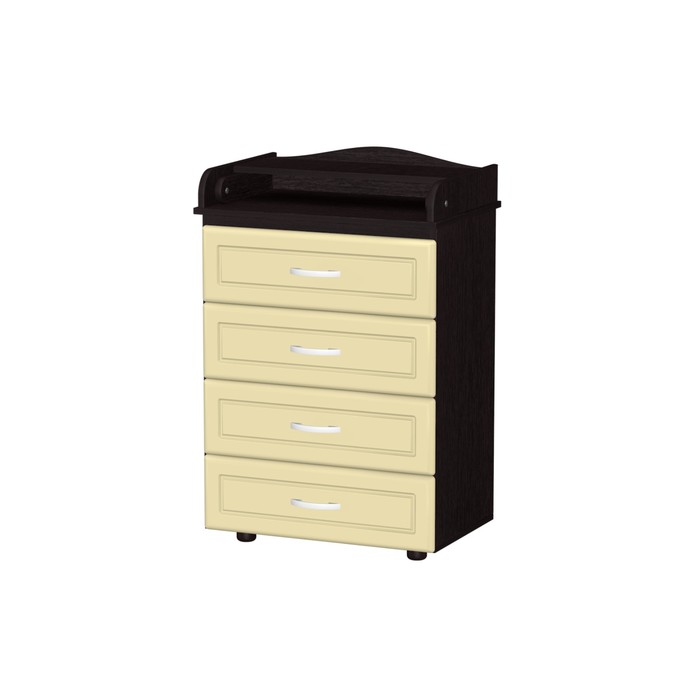 Комод пеленальный "Мишка 5", венге/слоновая кость