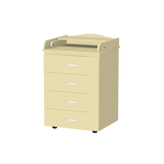 Комод пеленальный "Сашка 4", слоновая кость.