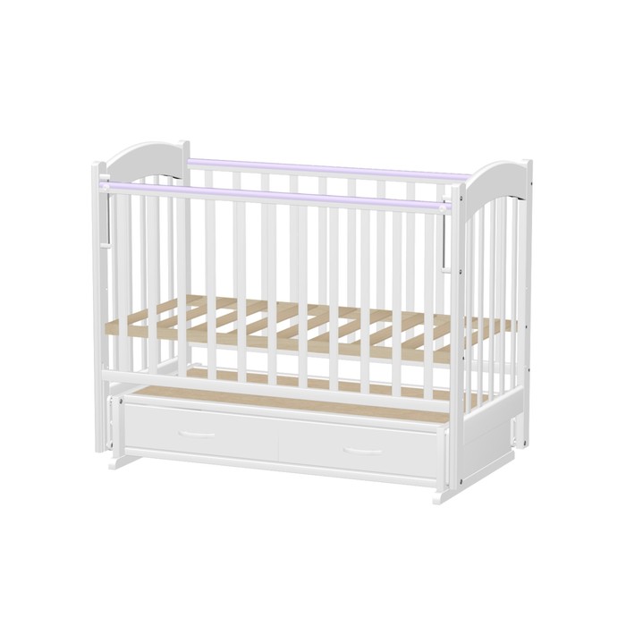 Кровать детская "Радуга 4", белая