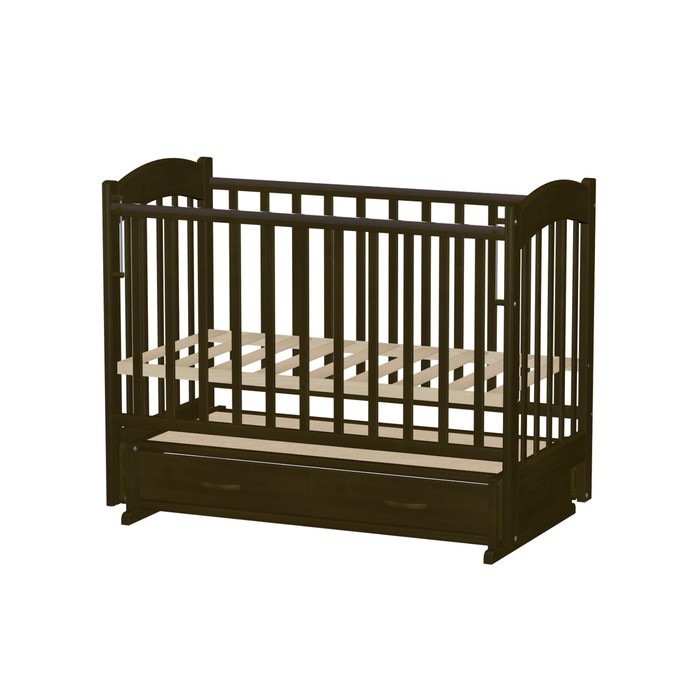 Кровать детская "Радуга 4", тёмный орех