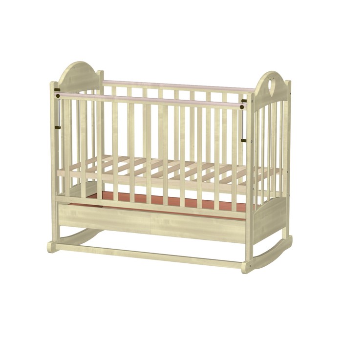 Кровать детская "Таисия 2" с сердцем, мёд