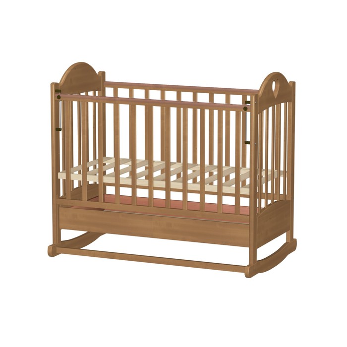 Кровать детская "Таисия 2" с сердцем, орех