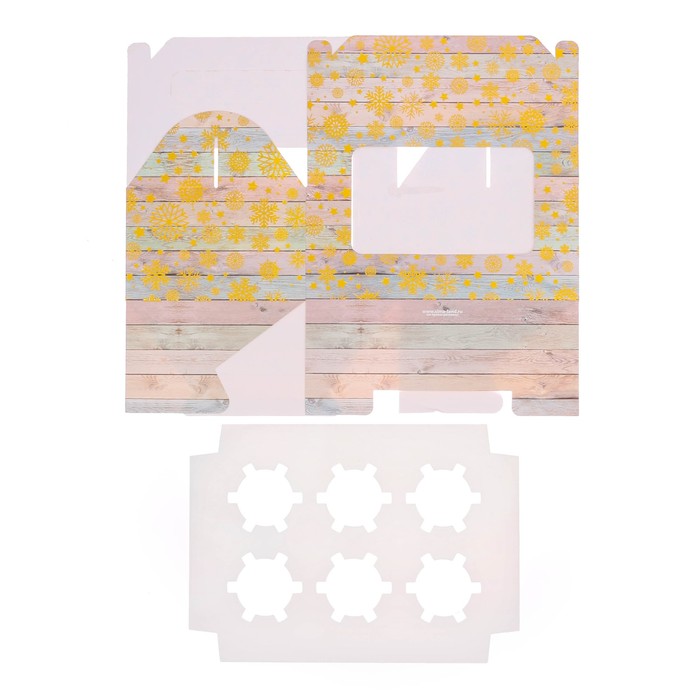 Коробочка для кексов «Вкусных моментов!», 24 х 16 х 10 см