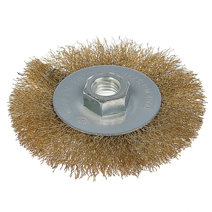 Щетка металлическая LOM для УШМ "плоская", М14, 100 мм