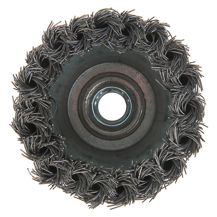 Щетка металлическая LOM для УШМ Heavy Duty крученая "чашка", М14, 75 мм
