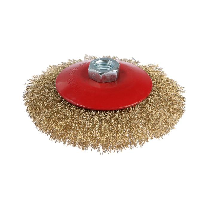 Щетка металлическая LOM для УШМ "тарелка", М14, 125 мм