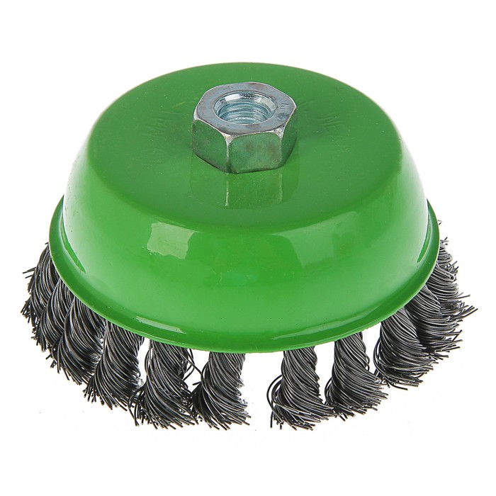 Щетка металлическая TUNDRA basic для УШМ крученая "чашка", М14, 125 мм