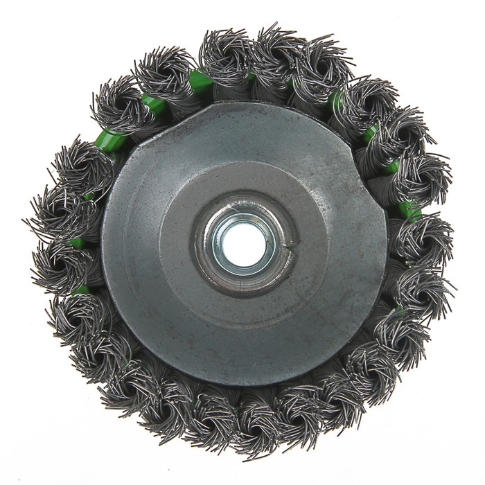 Щетка металлическая TUNDRA basic для УШМ крученая "чашка", М14, 125 мм