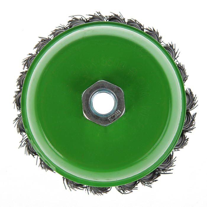 Щетка металлическая TUNDRA basic для УШМ крученая "чашка", М14, 125 мм