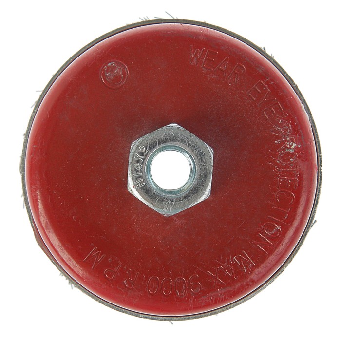 Щетка металлическая LOM для УШМ Heavy Duty крученая "чашка", М14, 100 мм