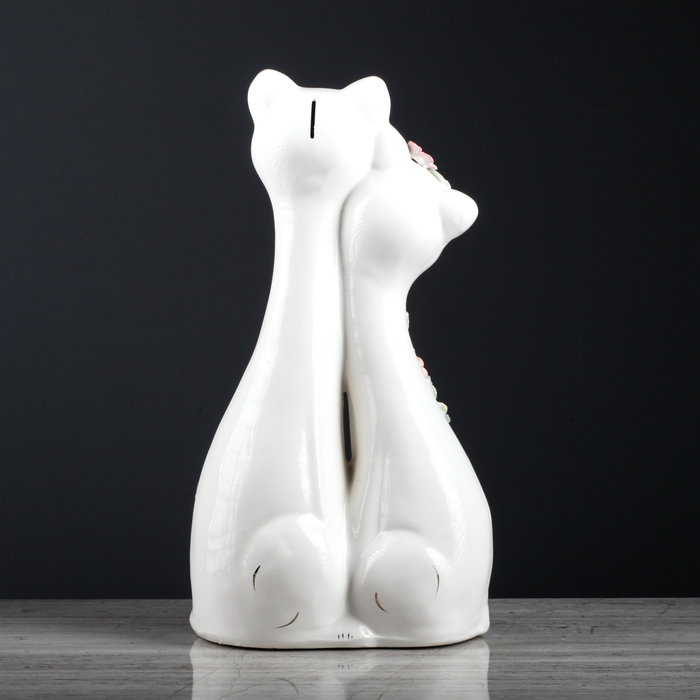 Копилка "Семья котов" лепка, большая