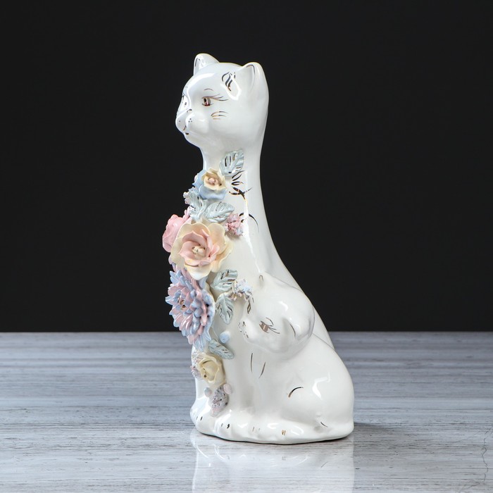 Копилка "Кошка с котятами" лепка, большая