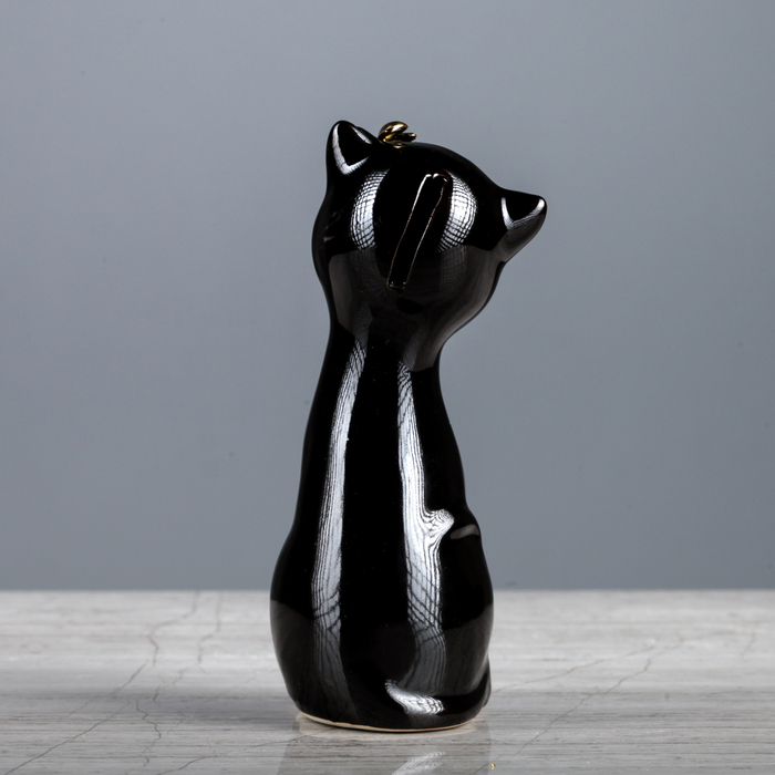 Копилка "Алиса" малая, глянец чёрный