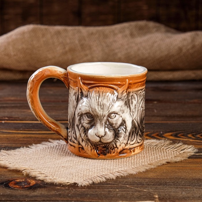 Кружка охотника"Рысь", 500 мл.