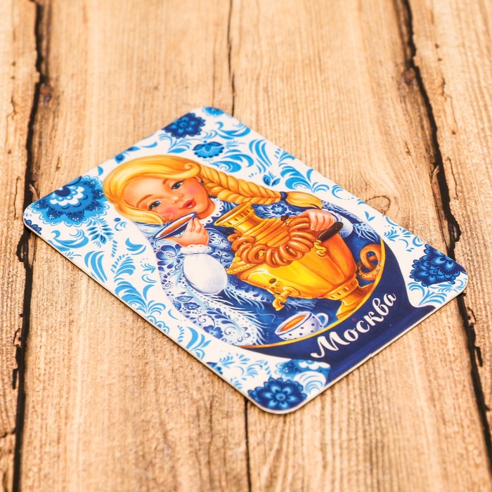 Магнит «Москва» (матрешка Московская гжель), 55 х 8 см