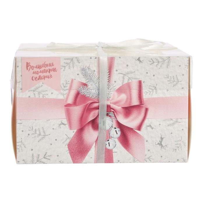 Коробка для капкейка «Волшебных моментов счастья», 16 х 16 х 10 см