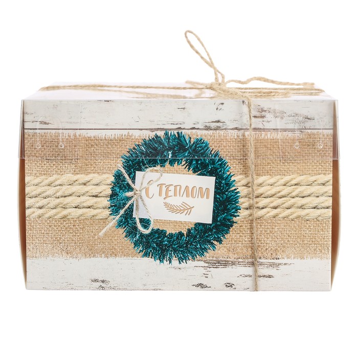 Коробка для капкейка «С любовью», 16 х 16 х 10 см