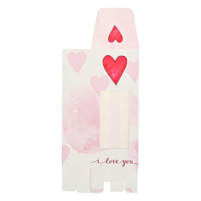 Коробочка для сладостей I love you, 6 х 14,5 х 3,5 см