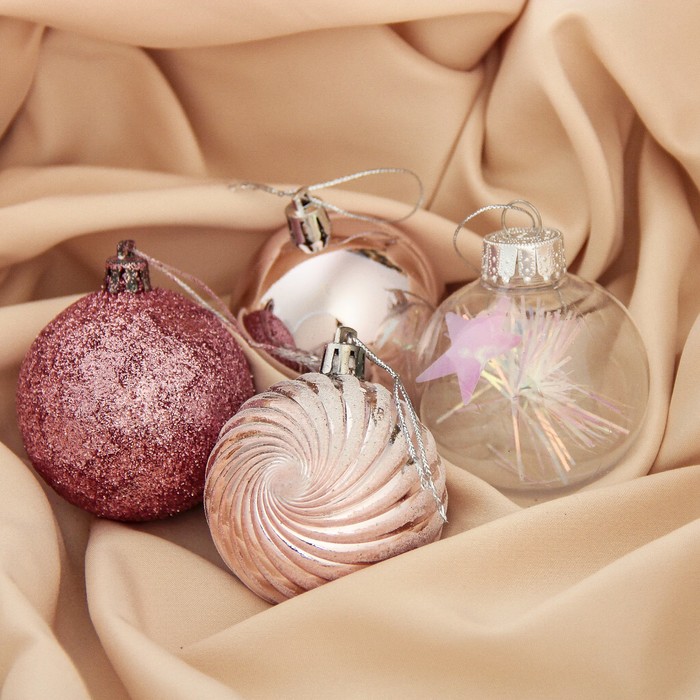 Шары новогодние "Волшебство" d-6 см (набор 24 шт)