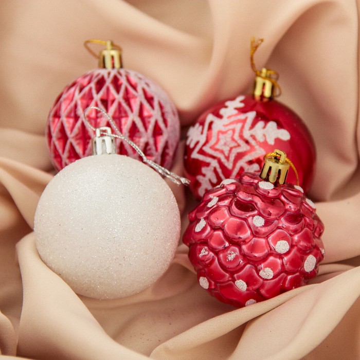 Шары новогодние "Блеск волшебства" d-6 см (набор 24 шт)