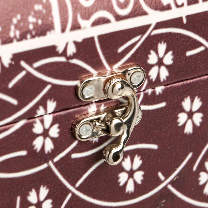 Шкатулка дерево под бутылку "Пэчворк. Цветение" 35х12х12 см