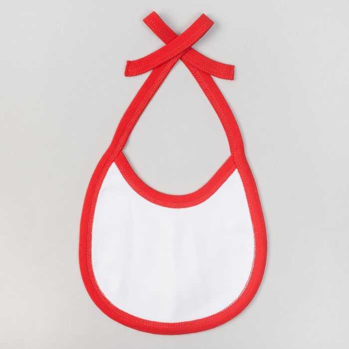 Слюнявчик Крошка Я "Новогодний Мишка", 100% хл., интерлок