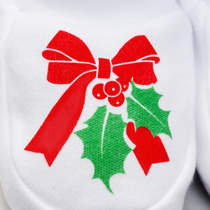 Пинетки "Новогодний пингвинчик", рост 62 см, 3 мес (22р-р), 100% хл, интерлок