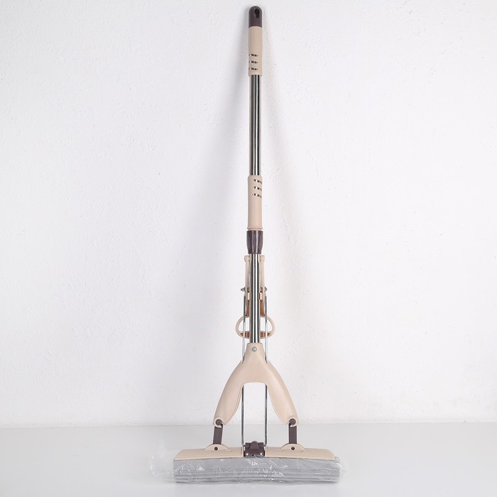 Швабра PVA с двойным роликом, телескопическая стальная ручка 29х6х92(112) см