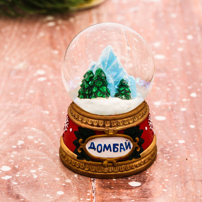 Сувенир снежный шар "Снежные горы", 5 х 6,5 см