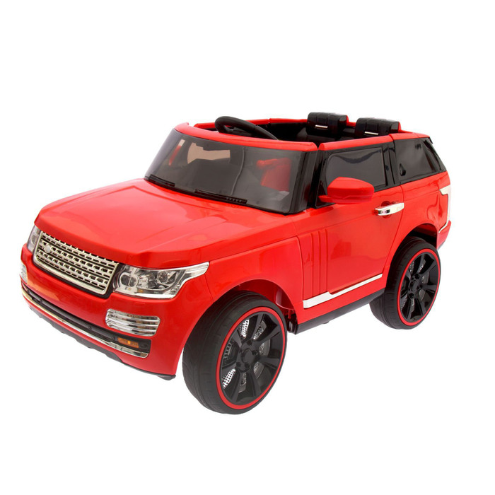 Электромобиль"Ренджик"2 мотора,радиоуправление,FM,USB,активная подвеска,красный УЦЕНКА