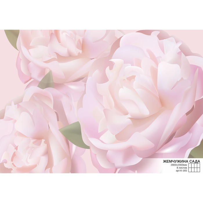 Фотообои К-165 "Жемчужина сада" (8 листов), 280*200 см