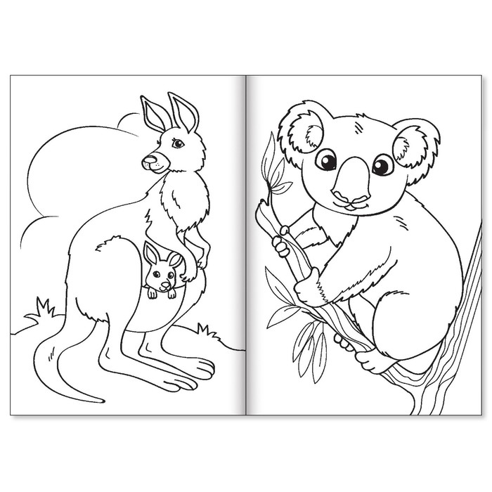 Раскраска в дорогу "Зоопарк"