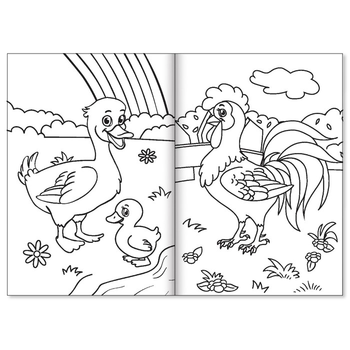 Раскраска в дорогу "На ферме"