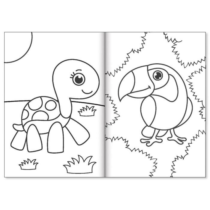 Раскраска для самых маленьких "Животные жарких стран"