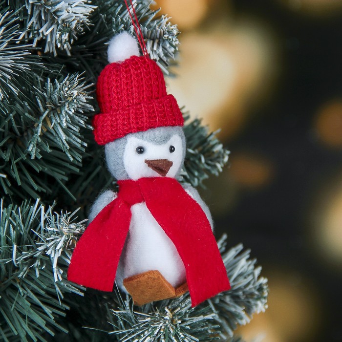 Мягкая пингвинчик в шапочке 9 см