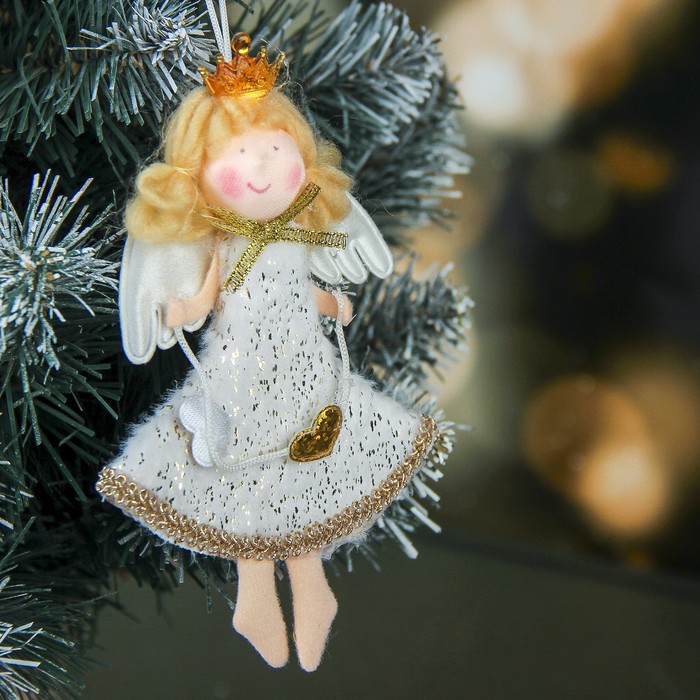 Мягкая девочка люрекс 12 см