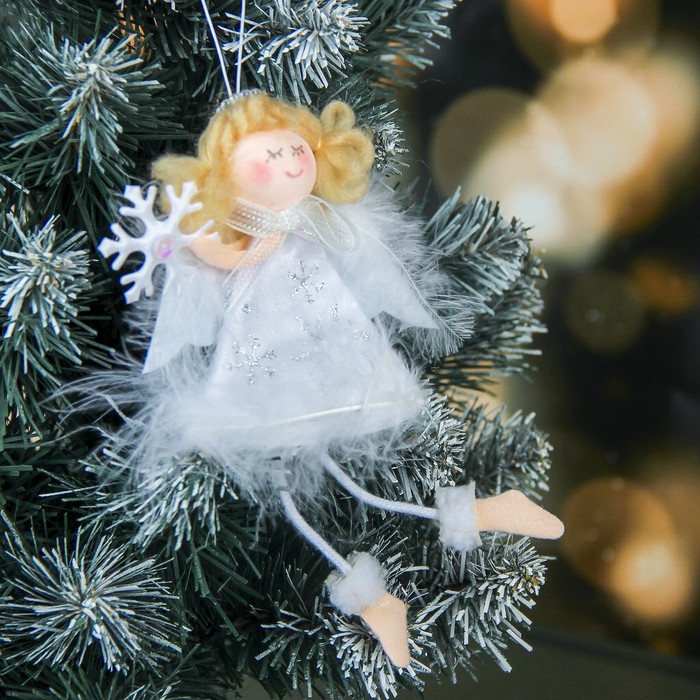 Мягкая ангел белый 12 см