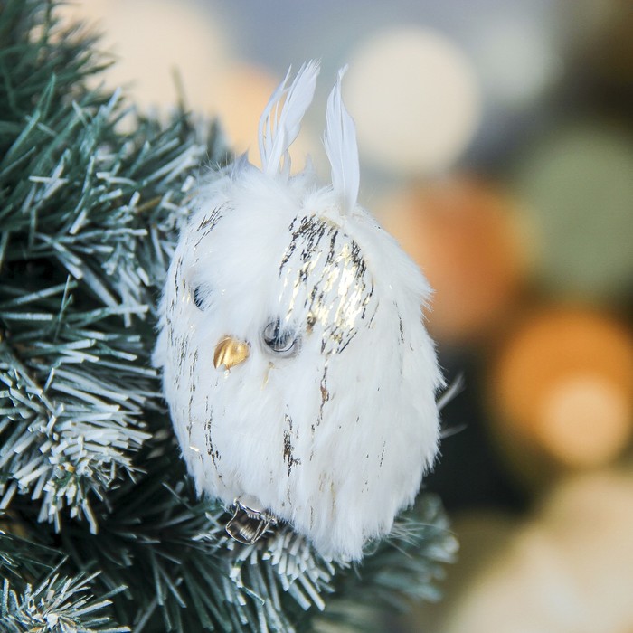 Мягкая зажим совушка перышко 6 см