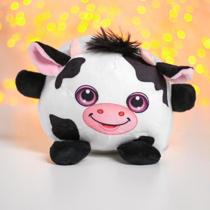Мягкая игрушка-копилка "Коровка" со звуком, с подсветкой