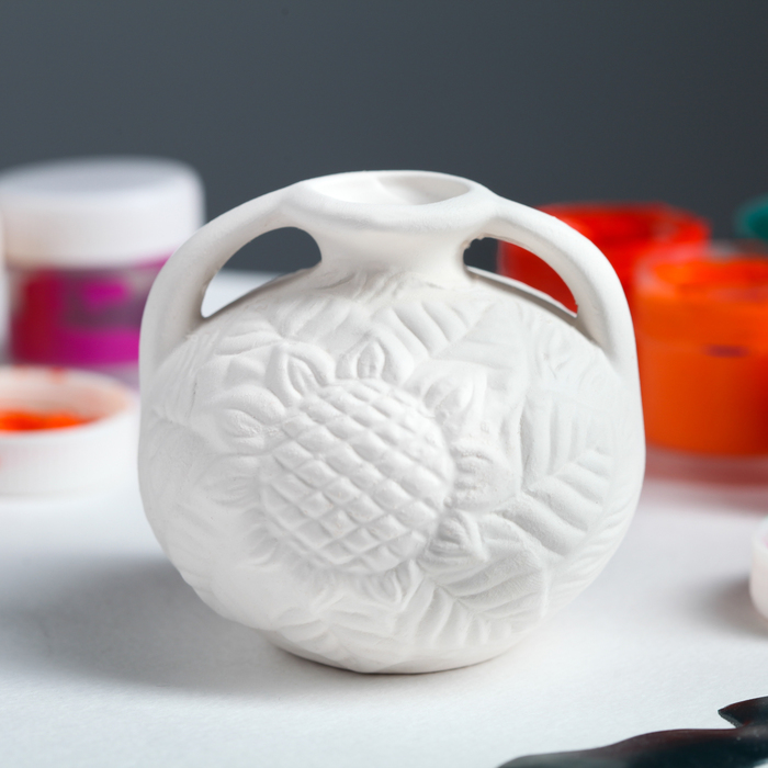 Ваза-сувенир под раскраску "Амфора", 8 см