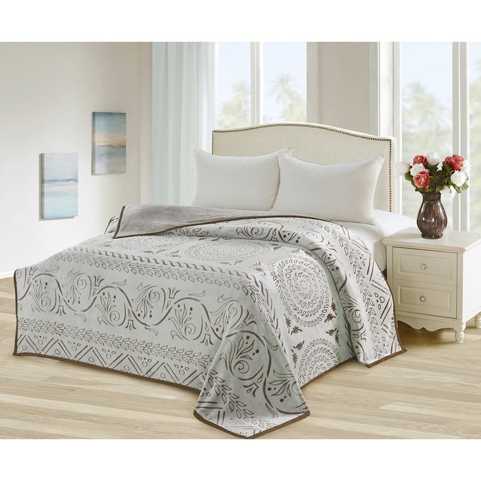 Плед Bicolor, размер 200х220 см, микрофибра 3008-32