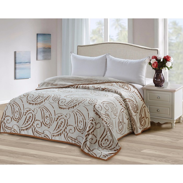 Плед Bicolor, размер 200х220 см, микрофибра 3008-38