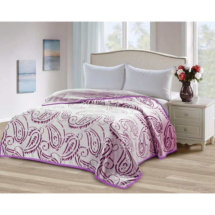 Плед Bicolor, размер 200х220 см, микрофибра 3008-39