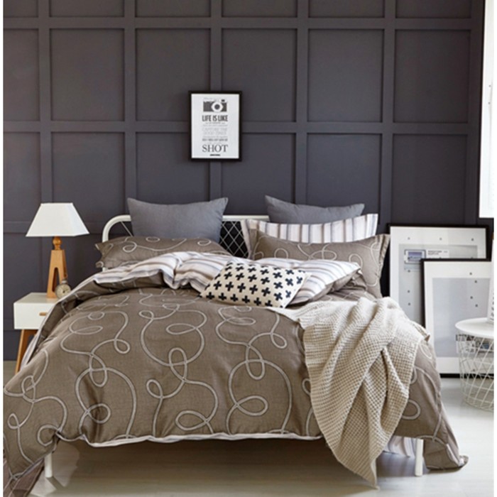 КПБ евро, 230х250 см, 200х220 см, 50х70 см, 70х70 см по 2 шт., сатин TPIG6-153